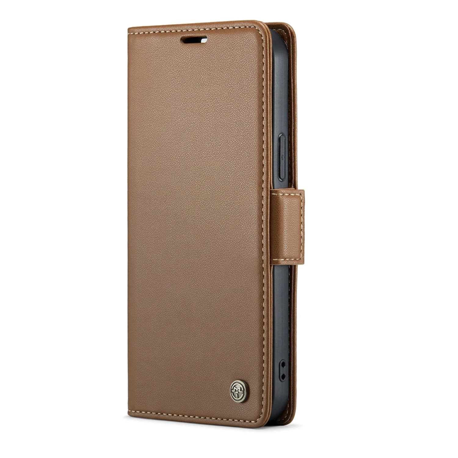 Stock Preferred - PU Leather Wallet Case with RFID Blocking for iPhone 17 - Brown