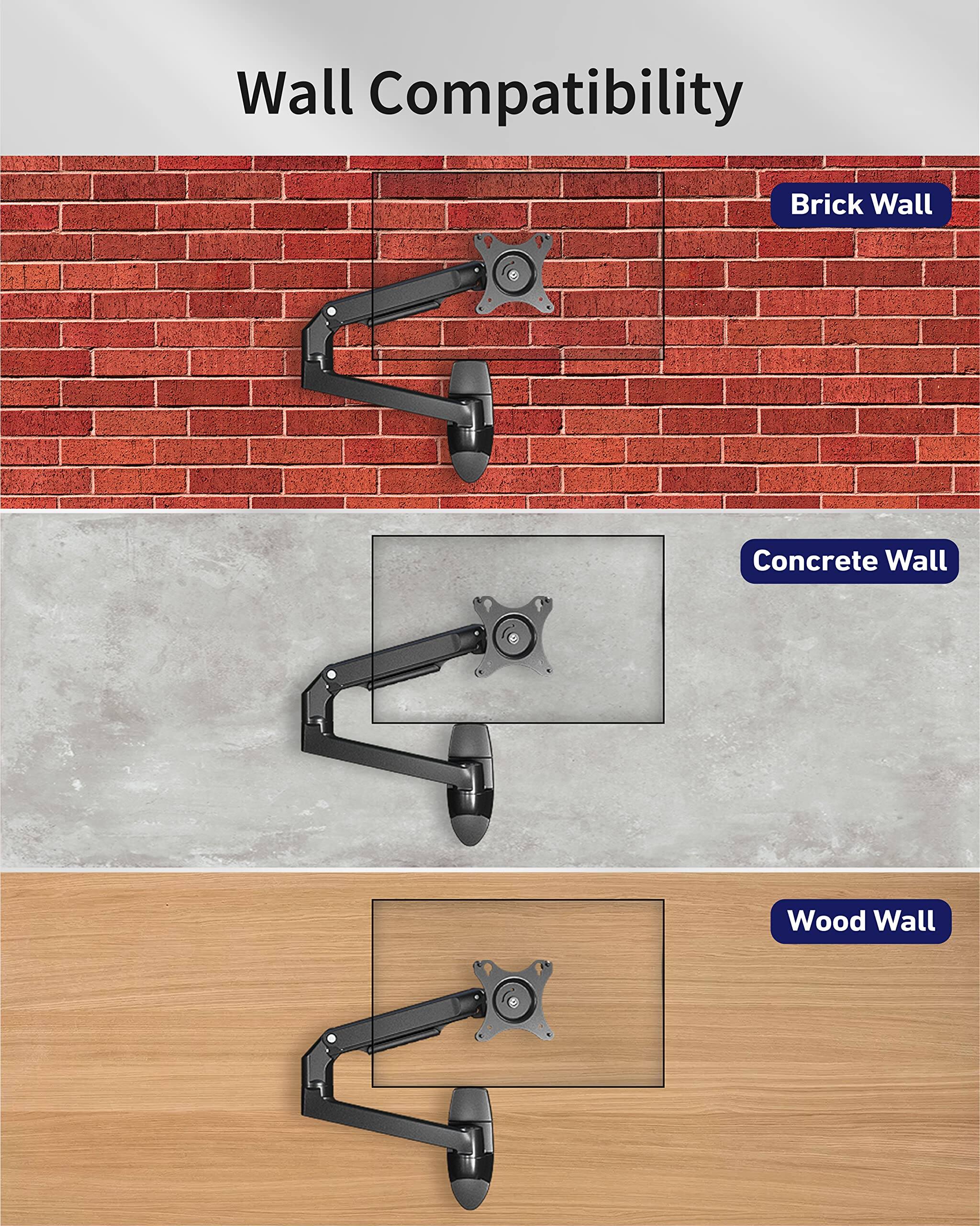 Wall Compatibility

- Brick Wall
- Concrete Wall
- Wood Wall