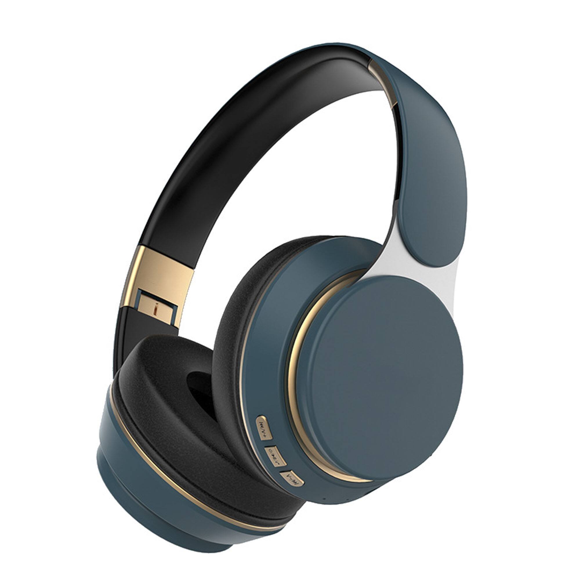 Front. YONWAY - Over-Ear Foldable Headset, Wireless Bluetooth Headphones, Bluetooth+TF Play+3.5mm AUX 3 Modes, HiFi Stereo.