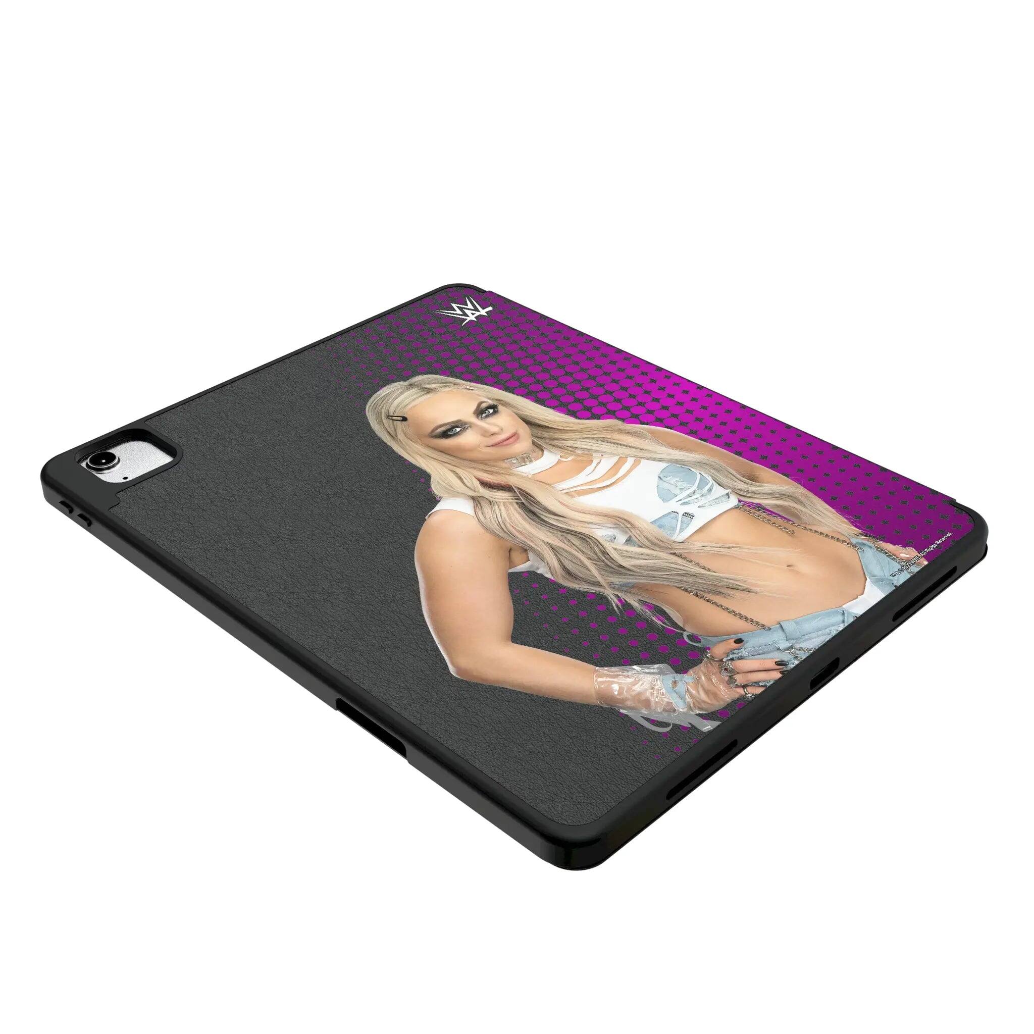 Left. Keyscaper - WWE Superstar Tablet Case for Apple iPad - Apple iPad (9/8/7th Gen)/Pro 10.5/Air (3rd Gen) - Liv Morgan.