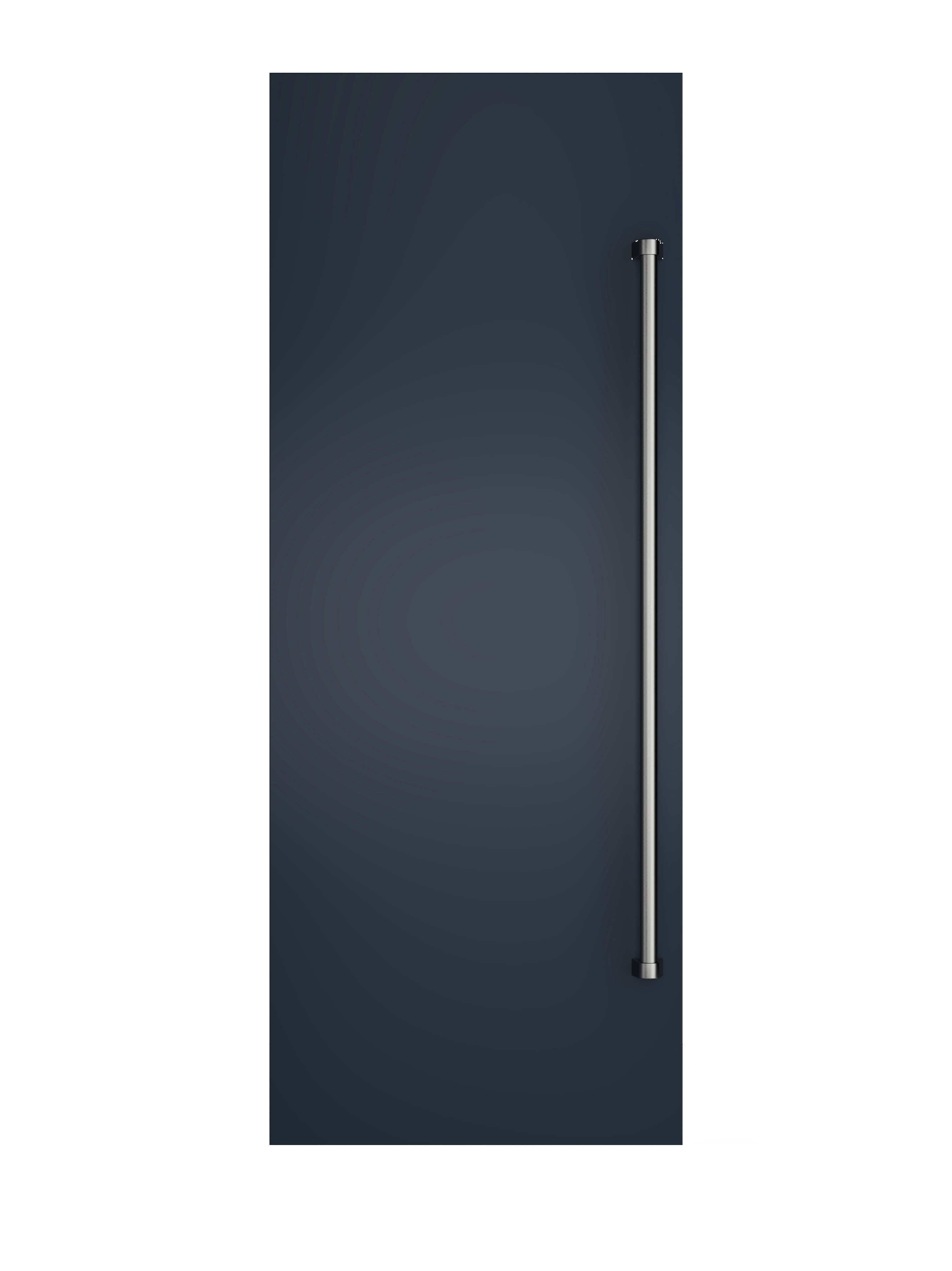 Front. Viking - 30"W Column Door Panel w/Pro-style handle - Slate Blue.