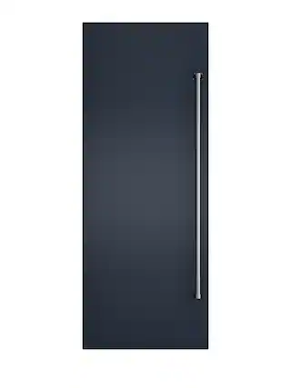 Front. Viking - 30"W Column Door Panel w/Pro-style handle - Slate Blue.