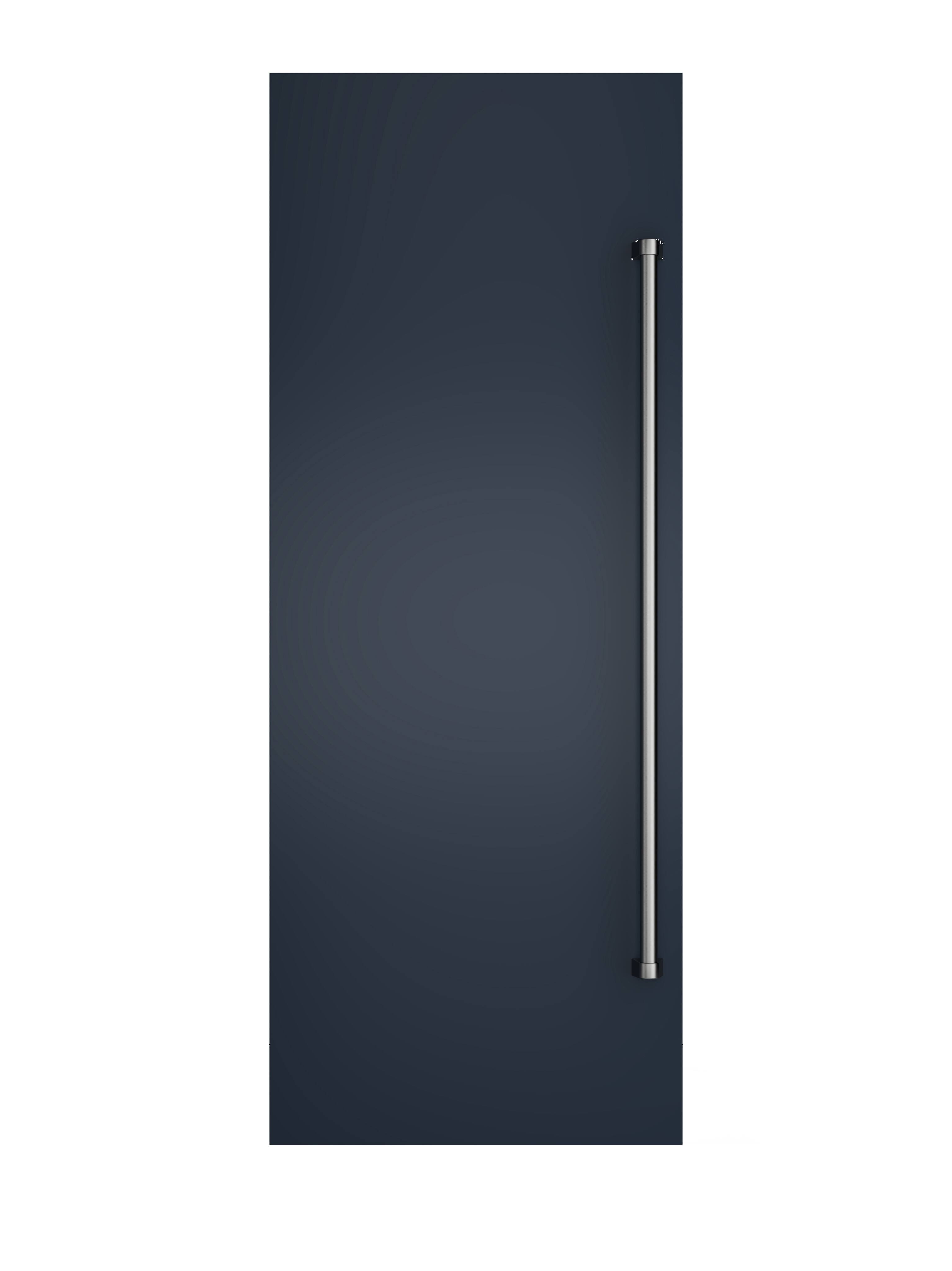 Front. Viking - 30"W Column Door Panel w/Pro-style handle - Slate Blue.