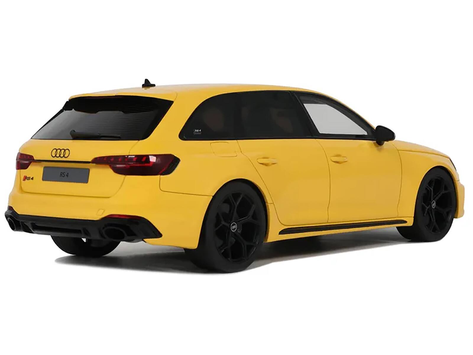 Alt View 1. GT Spirit - 2024 Audi RS 4 "25th Anniversary" Yellow 1/18 Model Car by GT Spirit - Yellow.