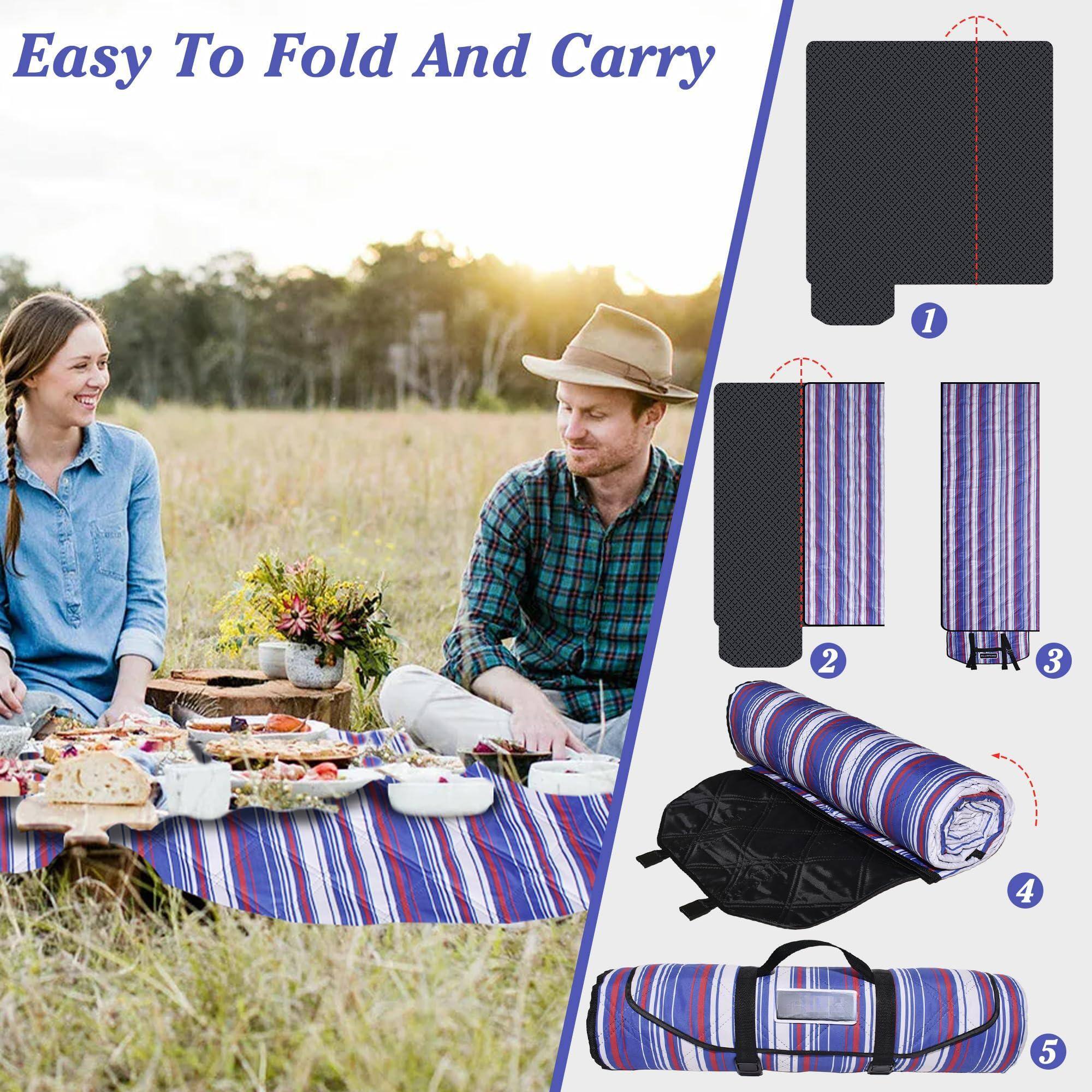 Easy To Fold And Carry

1. Fold the mat in half.
2. Fold the mat in half again.
3. Roll the mat from one end.
4. Place the rolled mat in the carrying bag.
5. Secure the bag with straps.