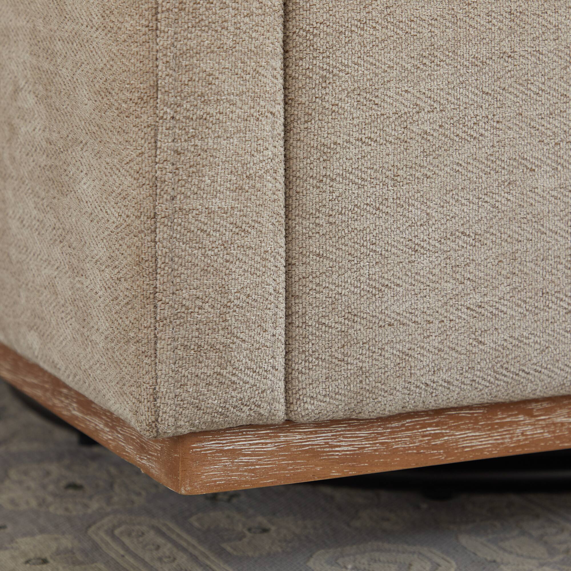 Alt View 4. GOODSILO - Modern Square Swivel Accent Chair with 360-Degree Rotation for Living Room and Bedroom - Taupe.