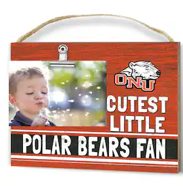 Jardine - Ohio Northern Polar Bears 8'' x 10'' Cutest Little Team Logo Clip Photo Frame - Orange