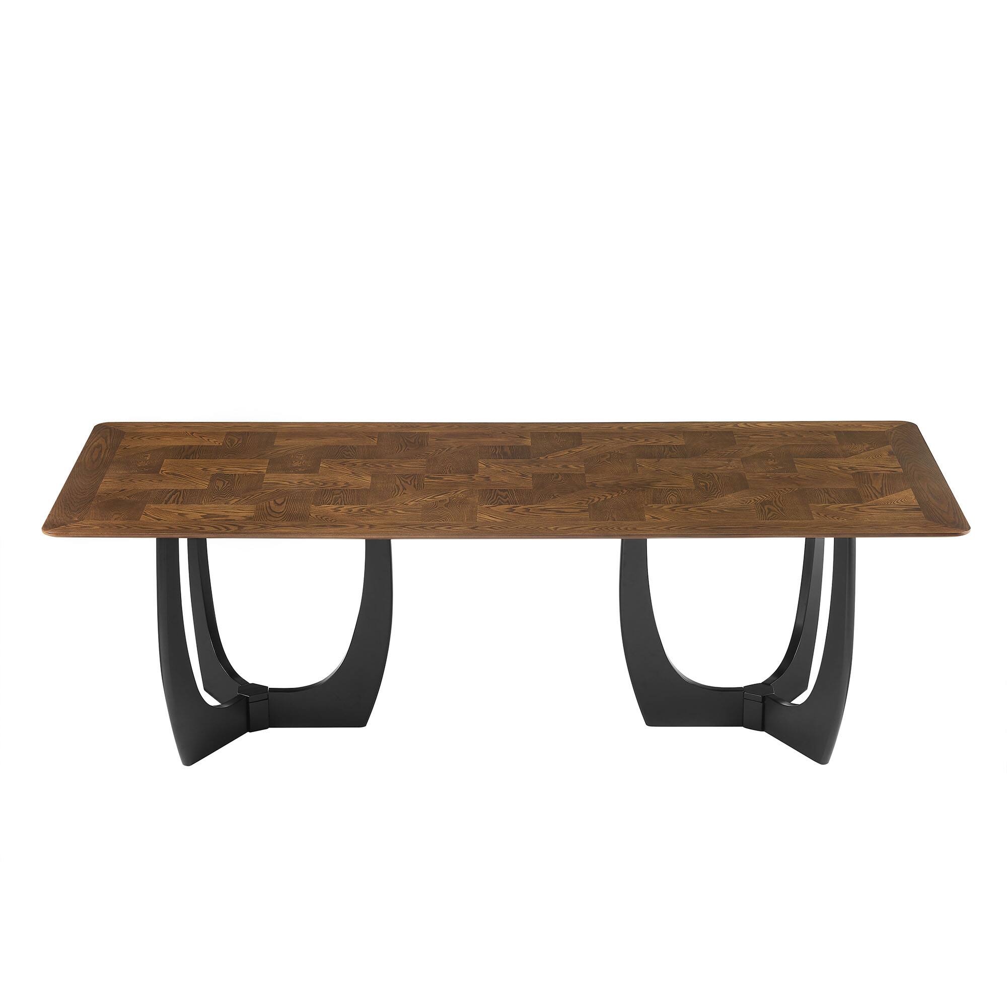 Alt View 4. Modway - Wrenly 94" Dining Table by Modway - Walnut.