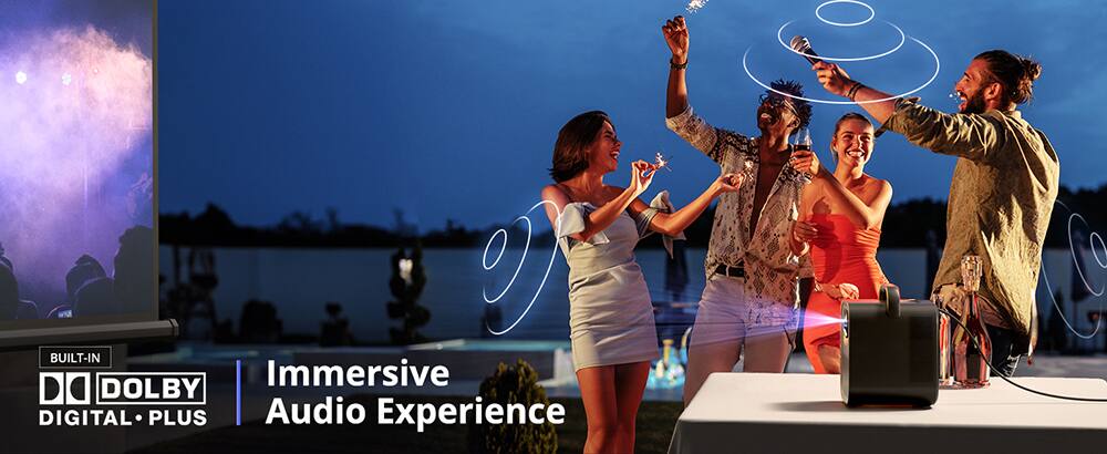 BUILT-IN Immersive DO DOLBY DIGITAL PLUS Audio Experience