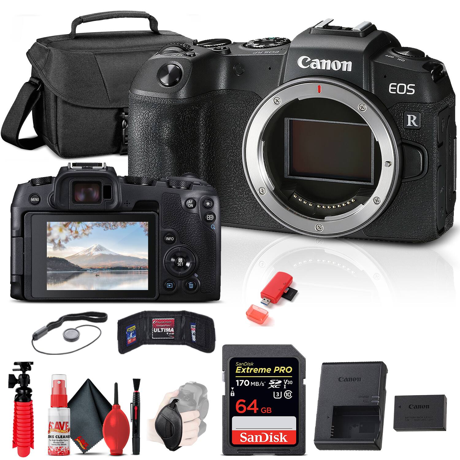 Canon EOS R

SanDisk Extreme PRO 64 GB 170 MB/s

Canon SD Card

Ultima Lens Cleaning Kit

SanDisk 64 GB SD Card

Canon SD Card

Canon EOS R

Canon SD Card

SanDisk Extreme PRO 64 GB 170 MB/s