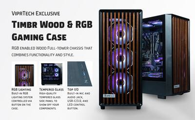 ViprTech Overlord 3.0 Liquid Cooled Wood PC Ryzen 7 7700 5.3Ghz ViprTech Overlord 3.0 Liquid Cooled Wood PC Ryzen 7 7700 5.3Ghz