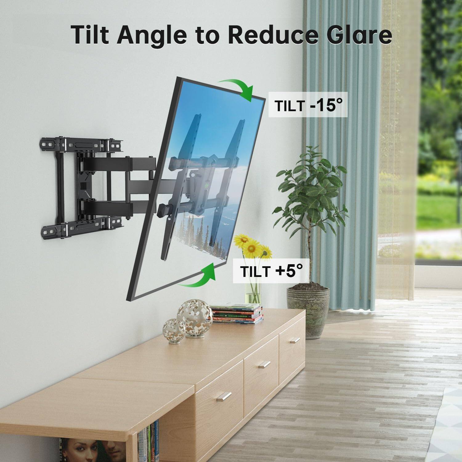 Tilt Angle to Reduce Glare

TILT -15°

TILT +5°