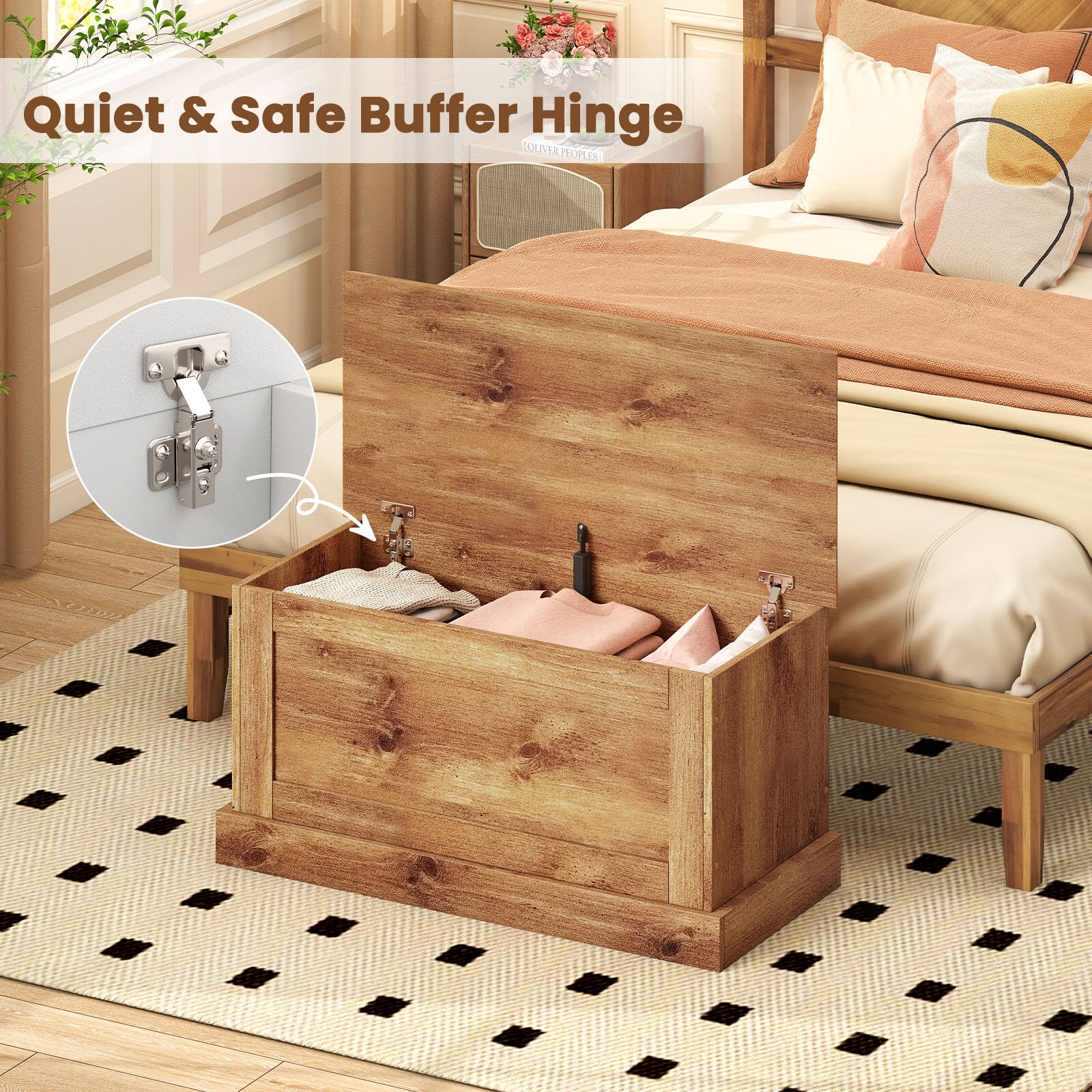 Quiet & Safe Buffer Hinge
