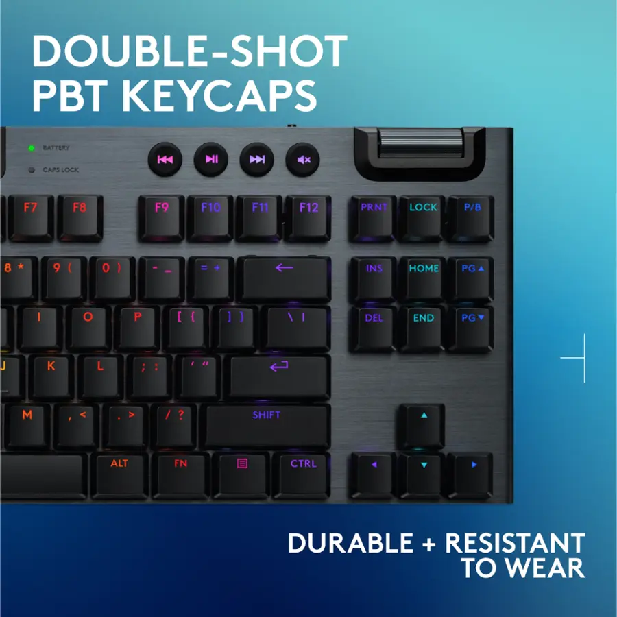 Double-Shot PBT Keycaps: Durable + Resistant to Wear