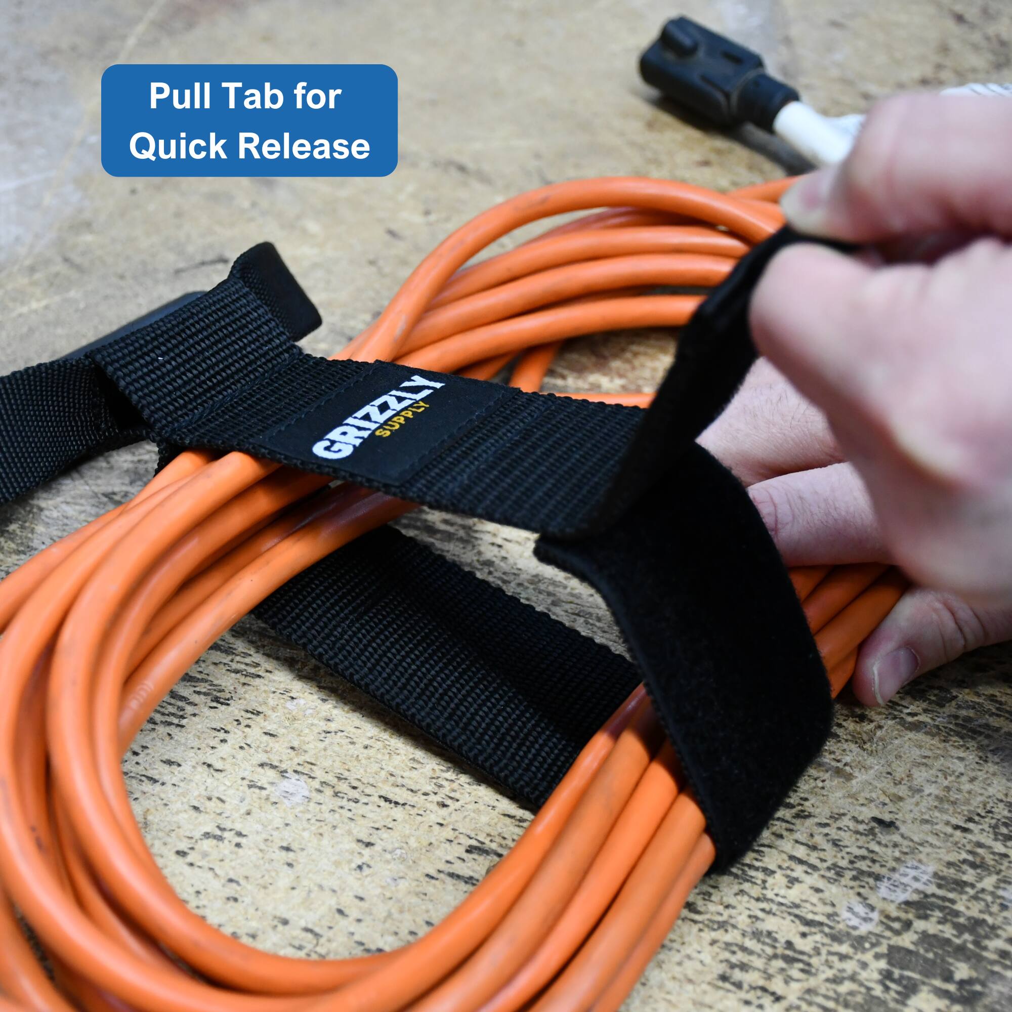 Pull Tab for Quick Release  
GRIZZLY SUPPLY