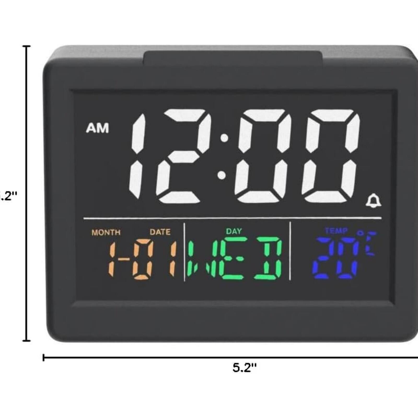 .2" AM 12:00 MONTH DATE DAY TEMP 1-0 1 12 5.2"
