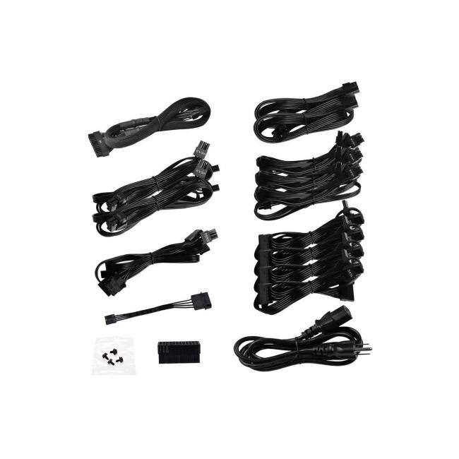 Alt View 5. EVGA - EVGA Supernova 1000 G6 80 Plus Gold 1000W Power Supply - 80 Plus Gold Certified - Compact 140mm Size - Includes Power on.