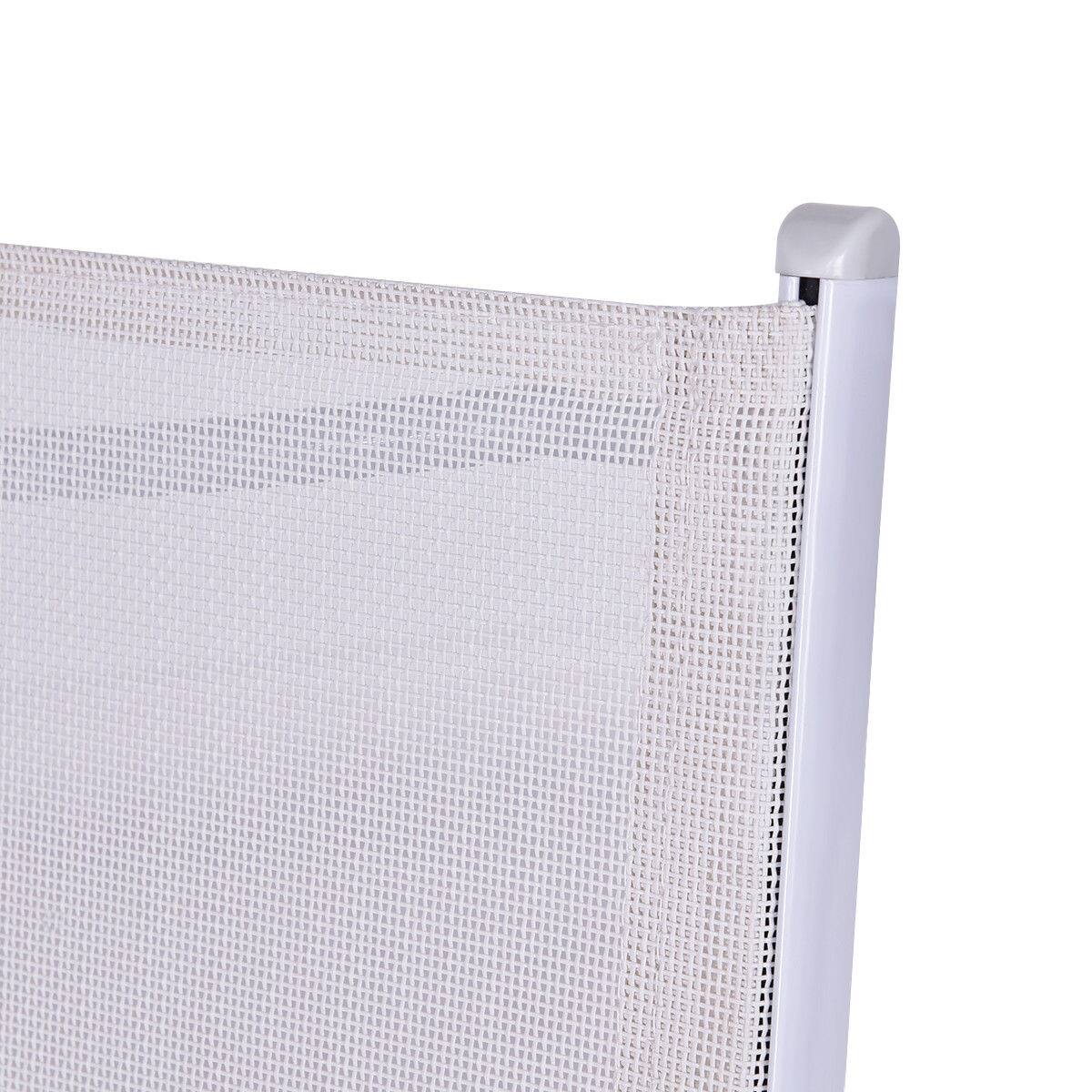 Alt View 6. Costway - Costway 3 PCS Folding Bistro Table Chairs Set Garden Backyard Patio Furniture - White.