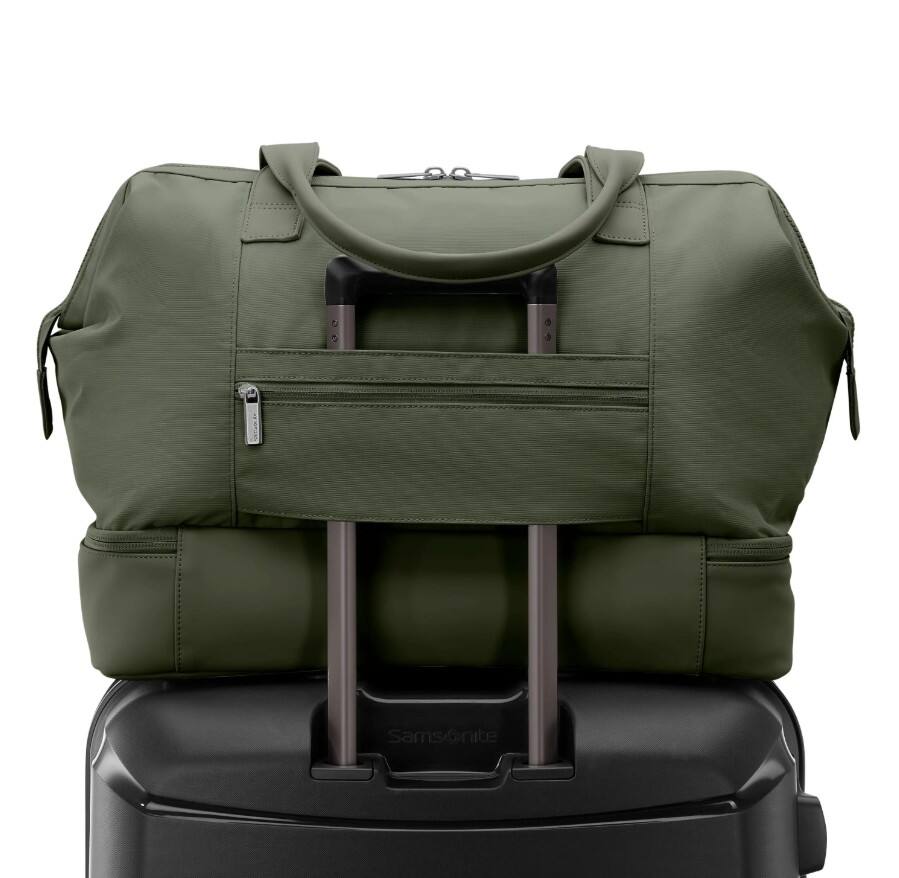 Alt View 2. Samsonite - Better Than Basic Drop Bottom Weekender Duffle Bag - OLIVE.