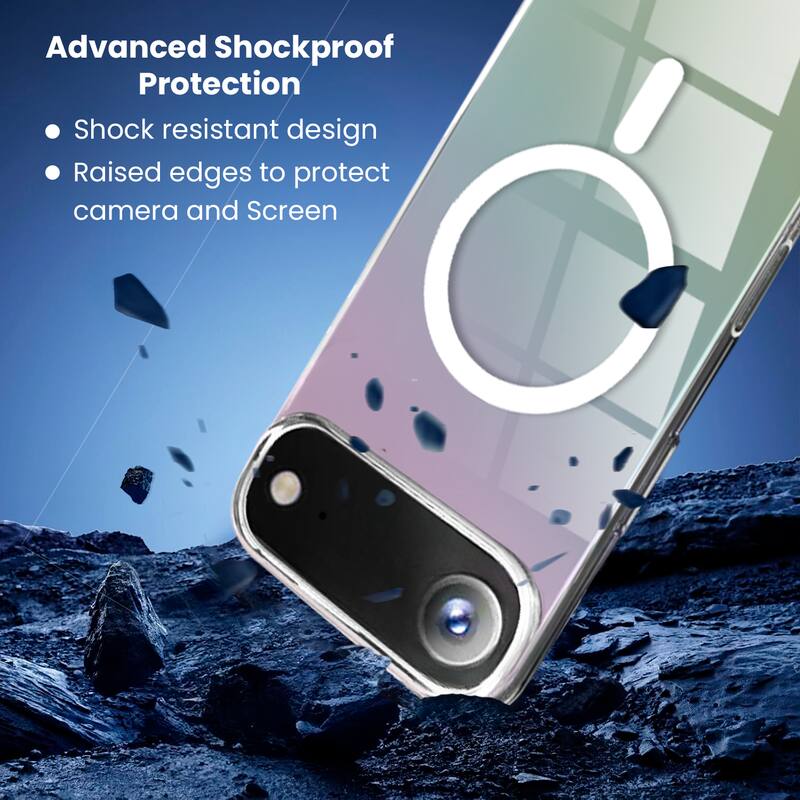 Advanced Shockproof Protection

- Shock resistant design
- Raised edges to protect camera and screen