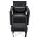 Alt View 18. Costway - Breathable Leather Sofa Chair with Ottoman and Waist Pillow - Black.