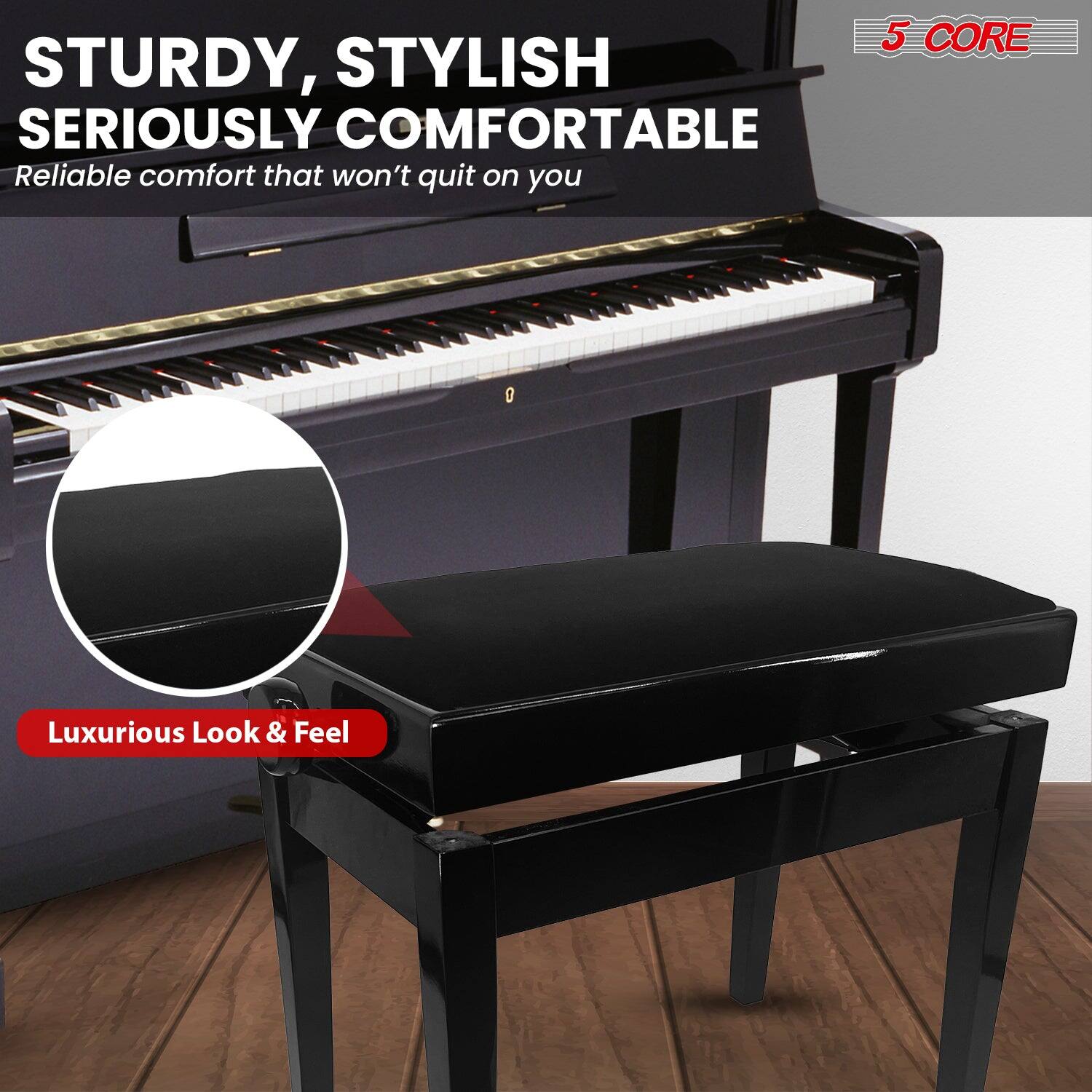 5 CORE, STURDY, STYLISH, SERIOUSLY COMFORTABLE, Reliable comfort that won't quit on you, Luxurious Look & Feel