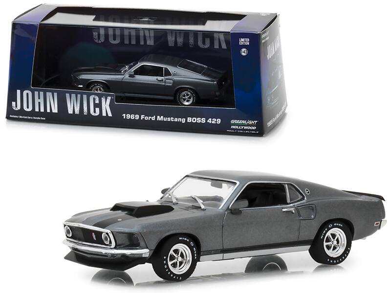 JOHN WICK  
1969 Ford Mustang BOSS 429  
GREENLIGHT HOLLYWOOD  
LIMITED EDITION 143