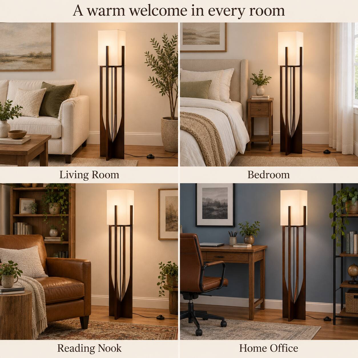 A warm welcome in every room

Living Room

Bedroom

Reading Nook

Home Office