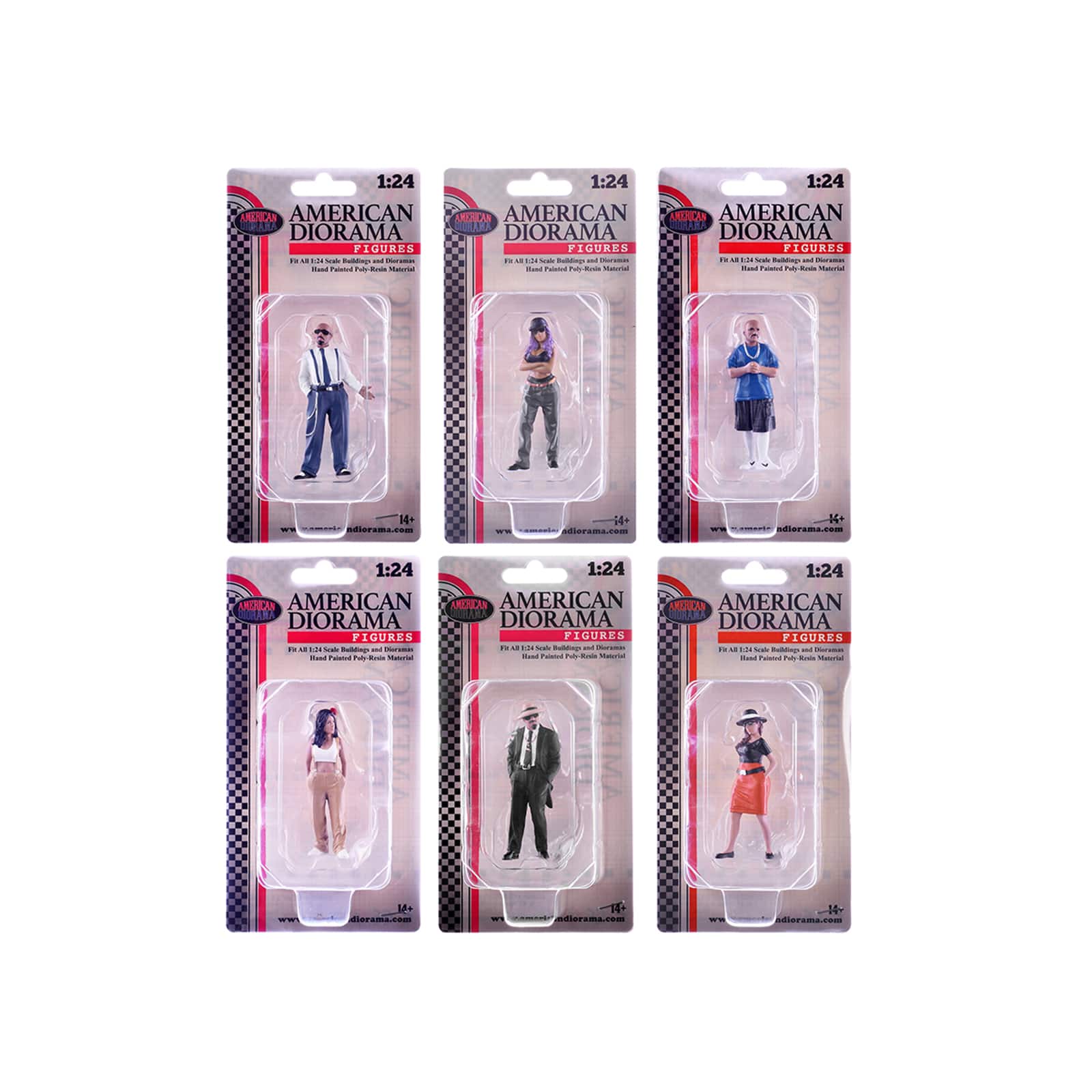 """Hanging Out 3"" 6 piece Figure Set for 1/24 Scale Models by American Diorama" price history on PriceWatchPro