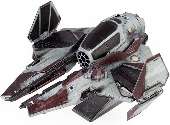 Front. Metal Earth - Metal Earth Star Wars ETA 2 Jedi Starfighter 3D Metal Model Kit Fascinations - Silver.