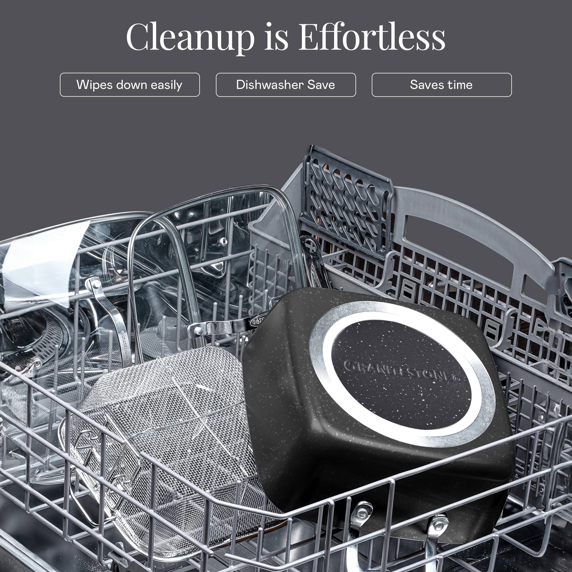 Cleanup is Effortless
Wipes down easily
Dishwasher Save
Saves time
GRANDESTONE
