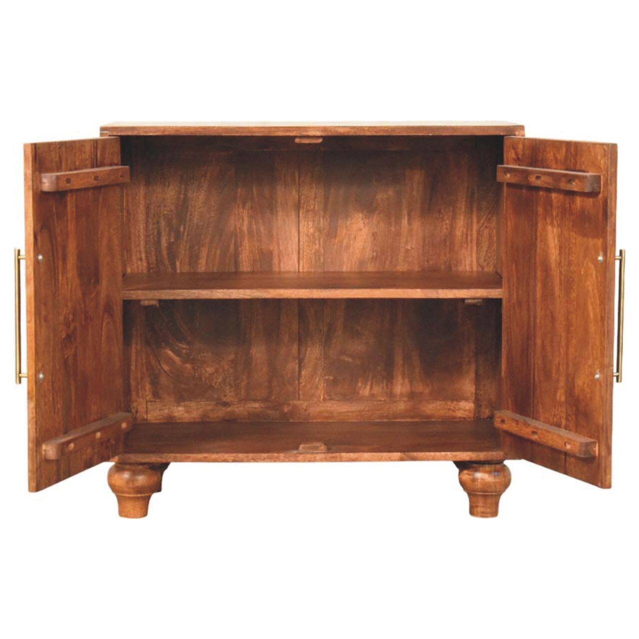 Alt View 7. Artisan Furniture - Artisan Furniture Solid Wood Arco Groove Sideboard - Brown.