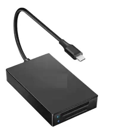 Front. Stock Preferred - 2-in-1 SD USB-C Card Reader (5Gbps Super Speed) for Sony XQD, SDHC/SDXC.
