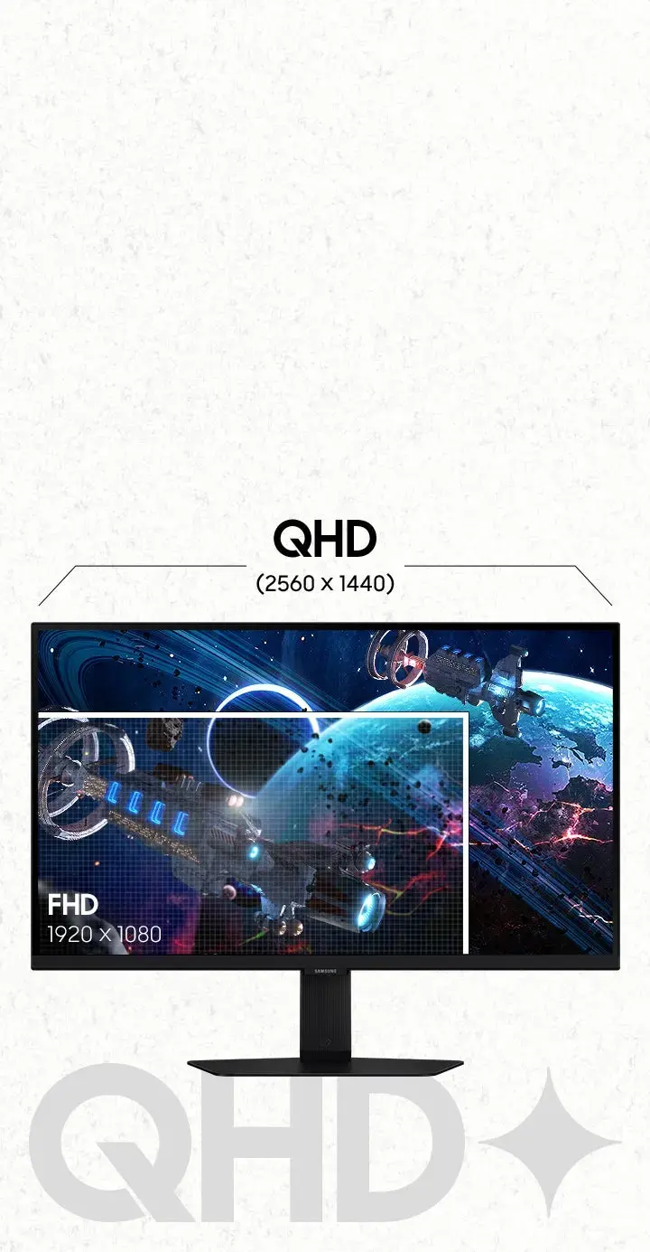 Alt View 26. Samsung - 27” Odyssey G50D QHD IPS 180Hz 1ms AMD FreeSync and G-Sync Compatible Gaming Monitor with HDR 400 (DisplayPort, HDMI) - Black.