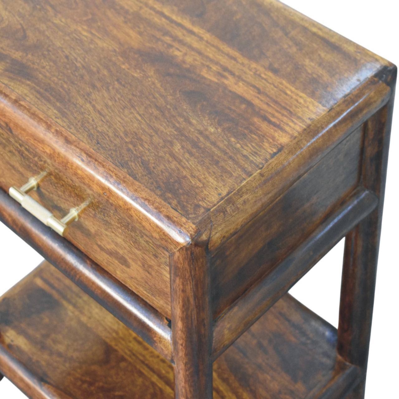 Alt View 1. Artisan Furniture - Artisan Furniture Solid Wood Regency Chestnut Nightstand, 1 Drawer - Chestnut.