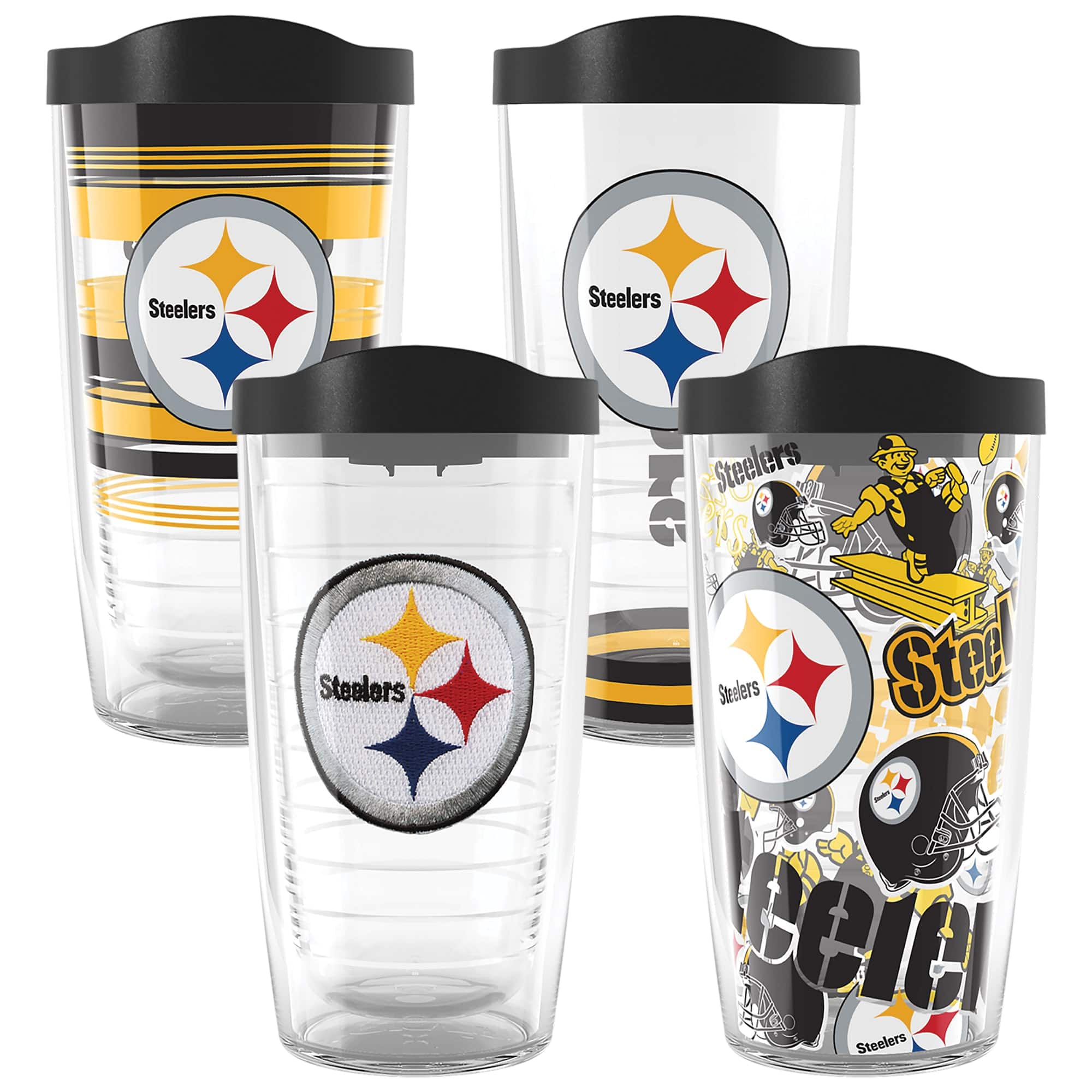Tervis - Pittsburgh Steelers Four-Pack 16oz. Classic Tumbler Set - Multicolor