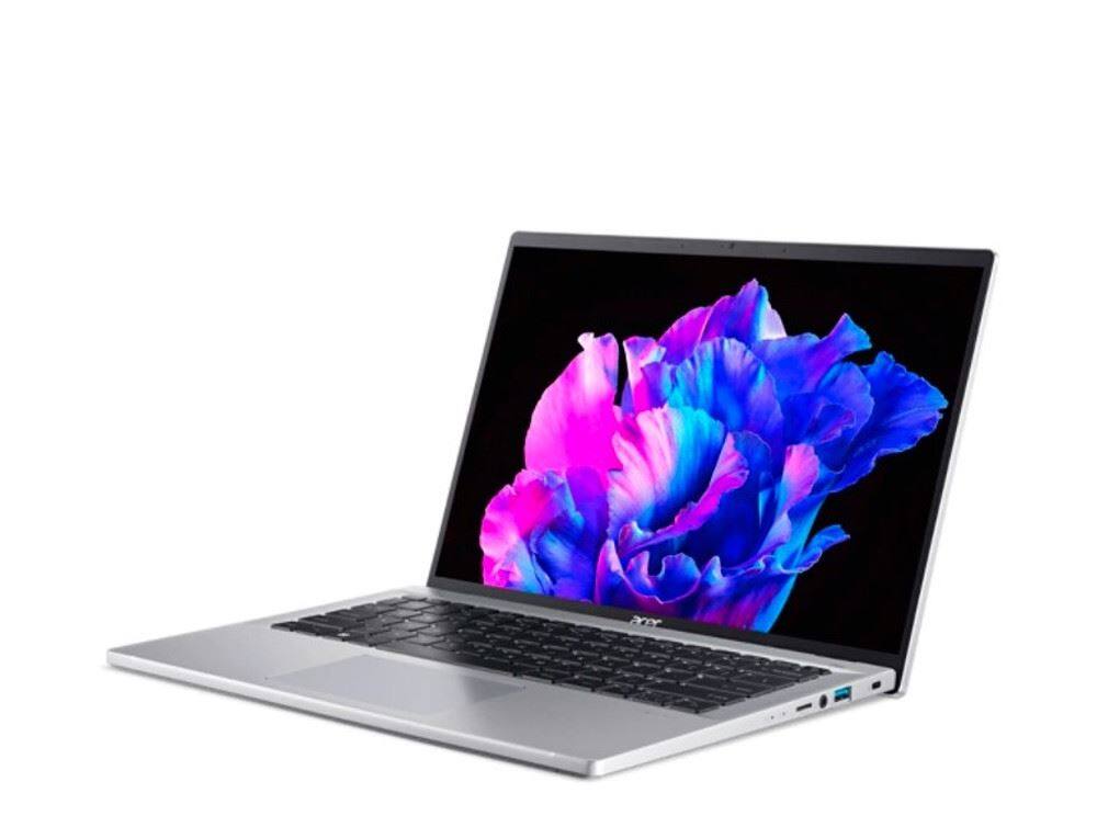 Angle. Acer - Swift Go 14" Laptop Intel Core i5-1335U 8GB RAM 512GB SSD W11H Intel Iris Xe Graphics SFG14-71-52TV.