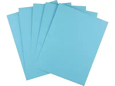 Front. Staples - Brights Multipurpose Colored Paper, 20 lbs., 8.5" x 11", 500/Ream - Blue.
