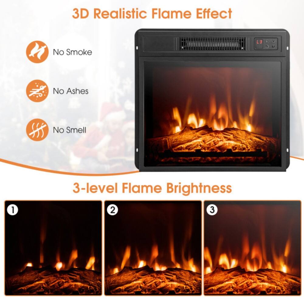 3D Realistic Flame Effect

- No Smoke
- No Ashes
- No Smell

3-level Flame Brightness

1
2
3