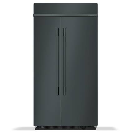 Front. KitchenAid - 25.5 Cu. Ft. Built-In Side-by-Side Refrigerator with Platinum Interior - Juniper.