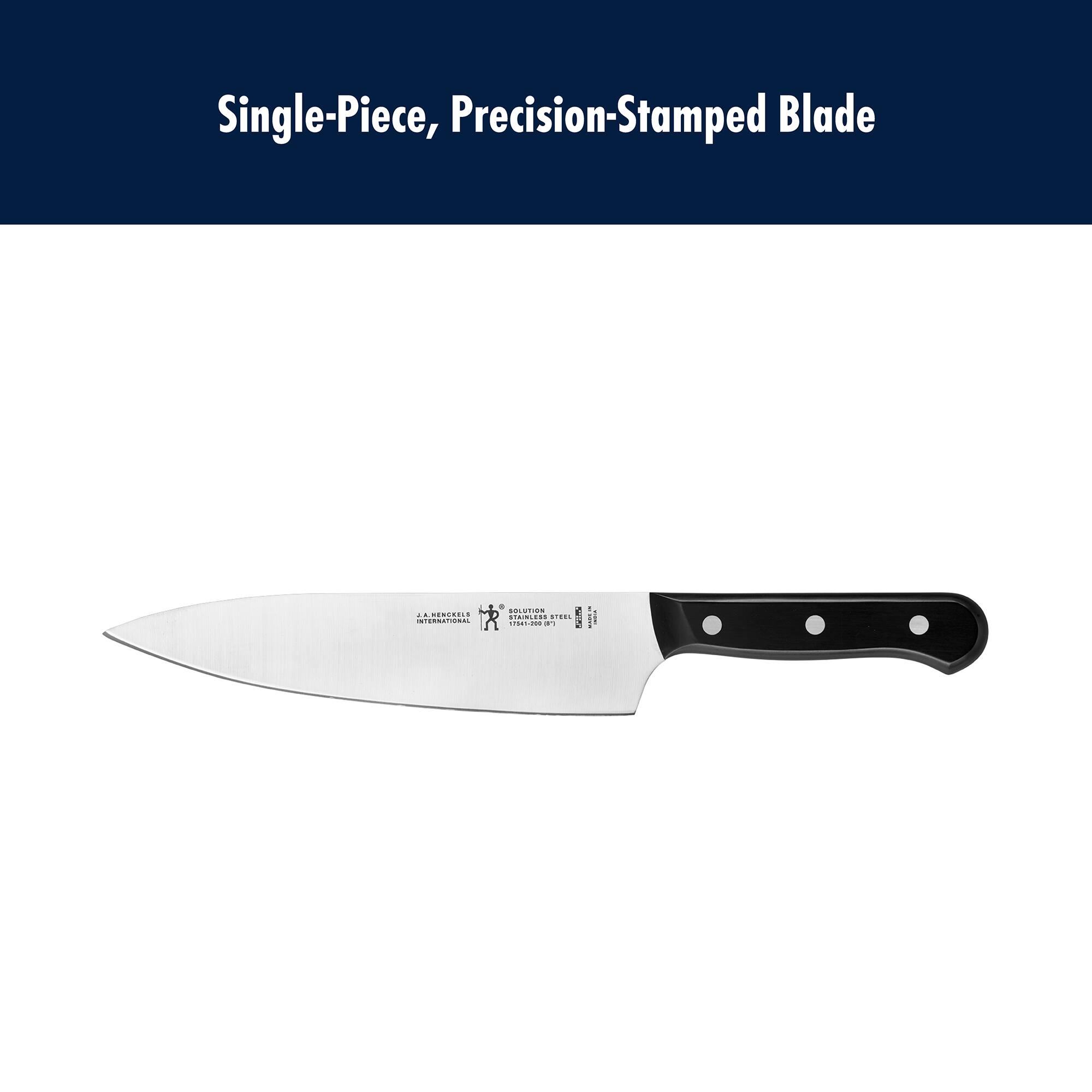 Single-Piece, Precision-Stamped Blade

A. Henckels International
SOLUTION
1741-1500
1-800-222-4012
