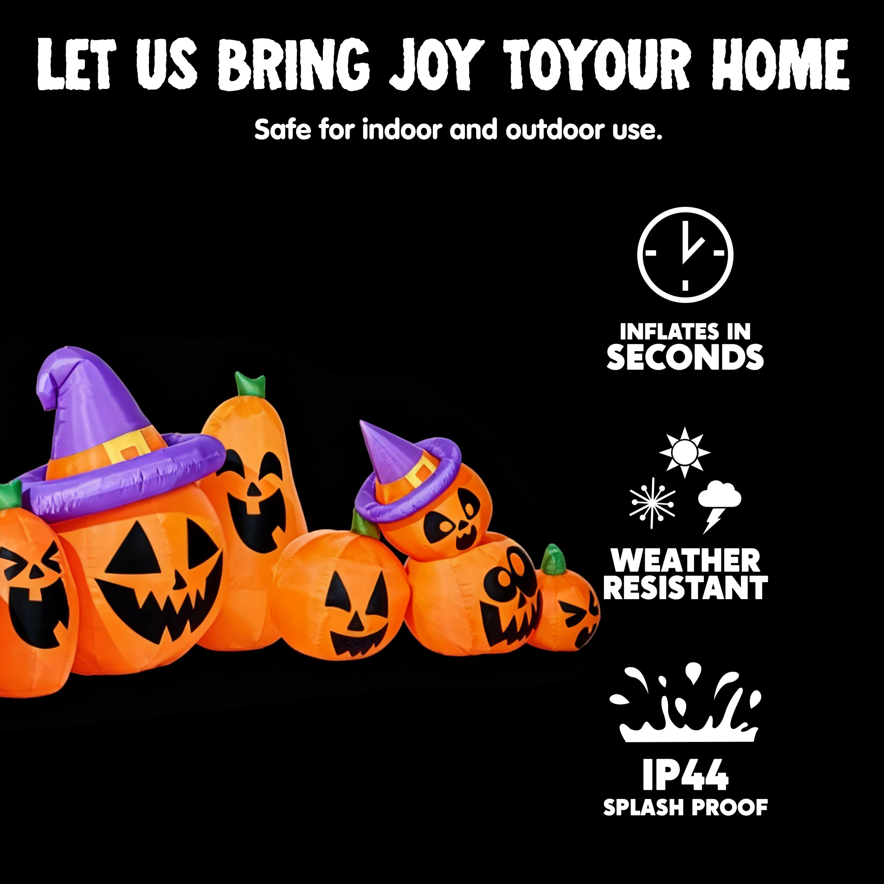 LET US BRING JOY TO YOUR HOME  
Safe for indoor and outdoor use.  
- INFLATES IN SECONDS  
- WEATHER RESISTANT  
- IP44 SPLASH PROOF