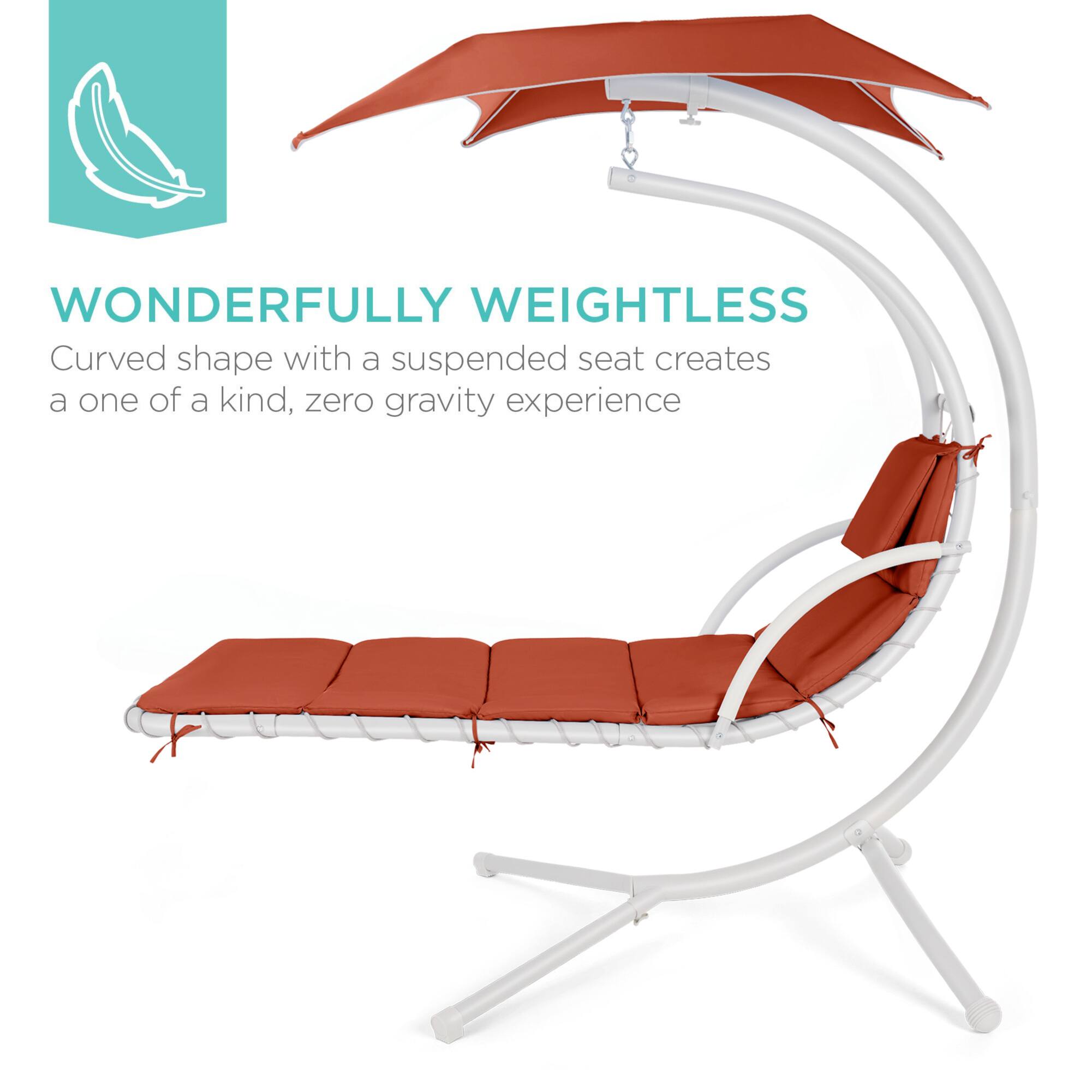 WONDERFULLY WEIGHTLESS  
Curved shape with a suspended seat creates a one of a kind, zero gravity experience
