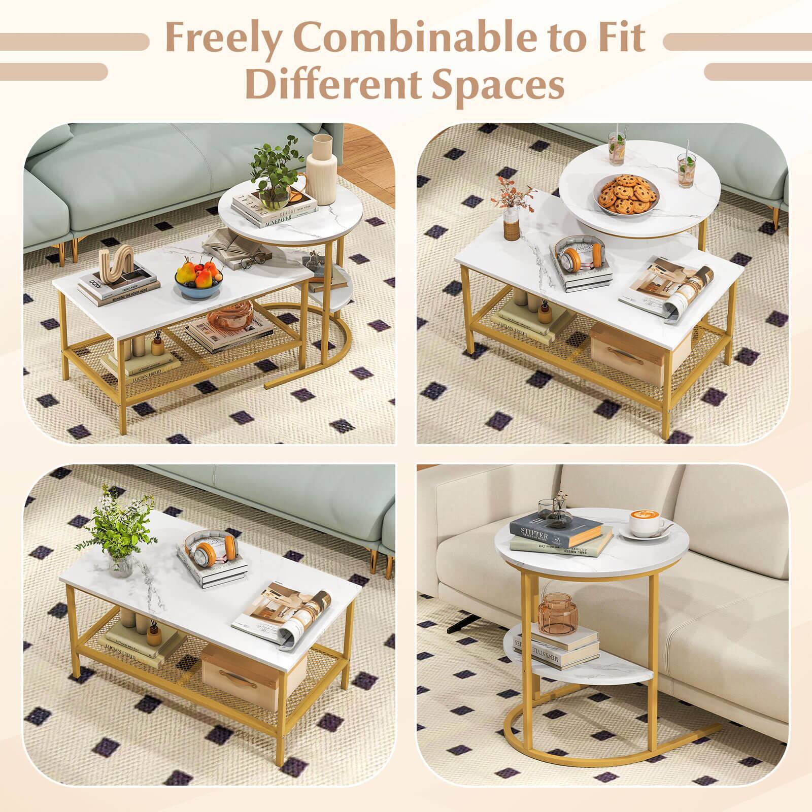 Freely Combinable to Fit Different Spaces