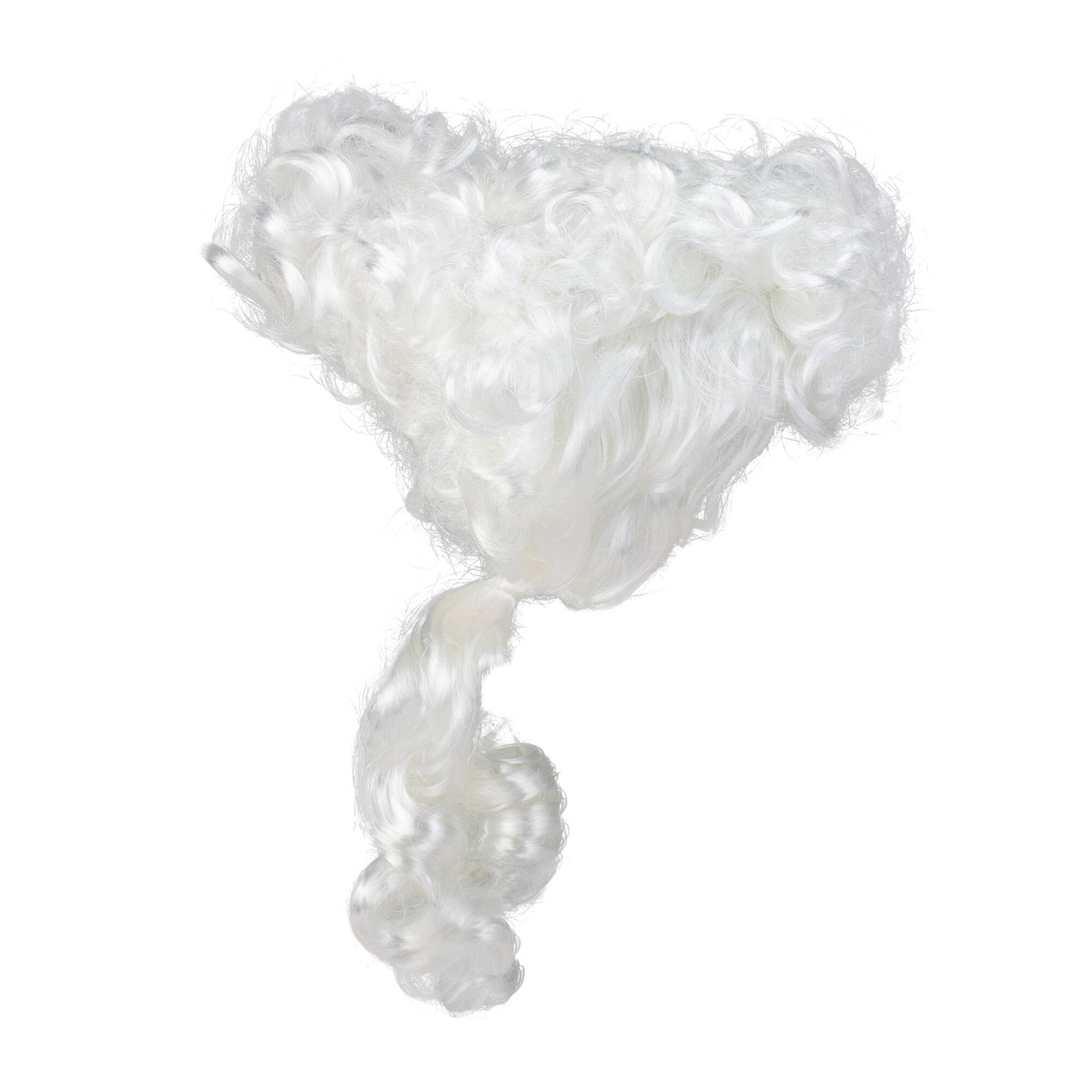 Alt View 1. Fun World - 8" Mrs. Santa Claus Curly Christmas Wig Women Costume Accessory - One Size - White.