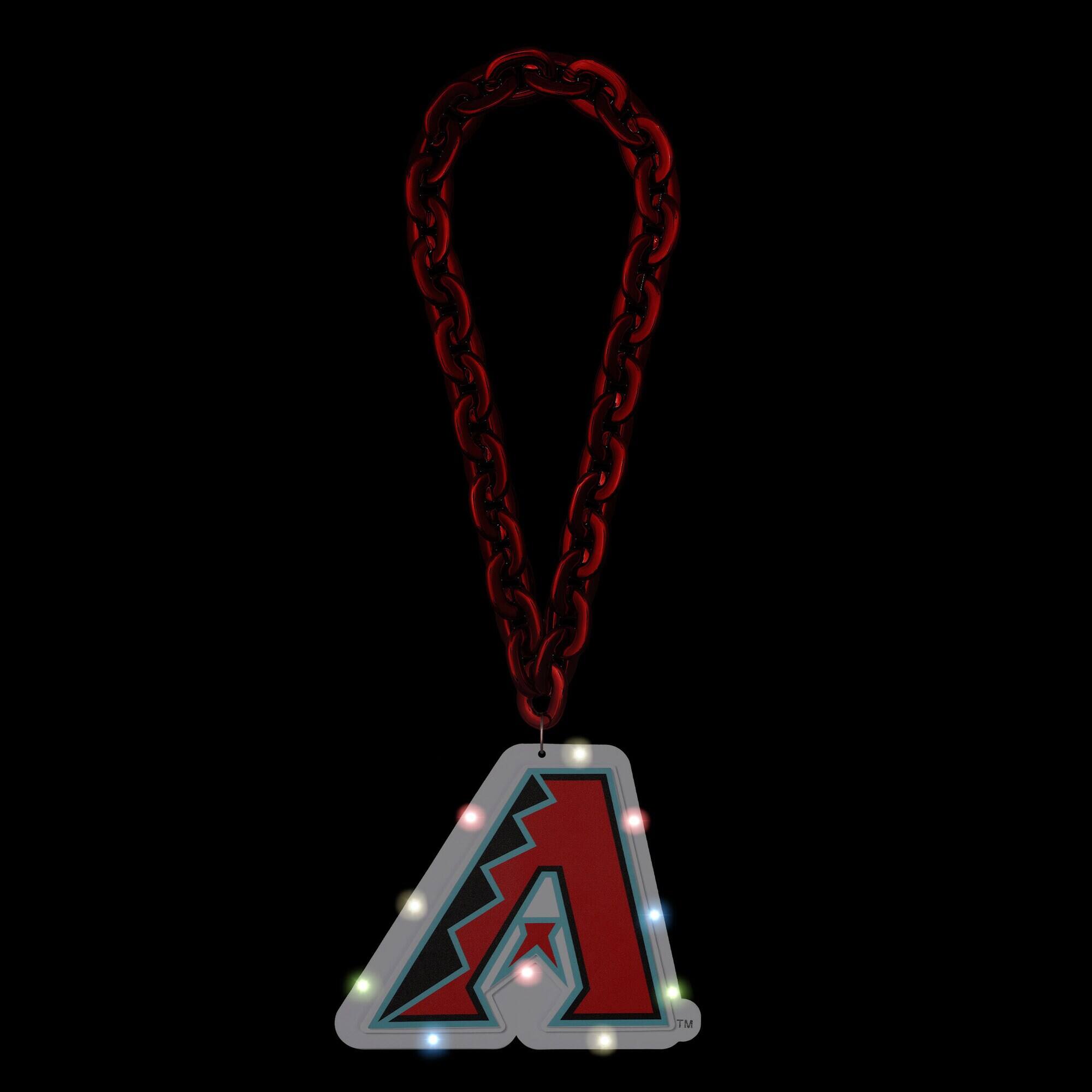 Alt View 1. FOCO - Arizona Diamondbacks Light Up Big Logo Fan Chain - Multicolor.