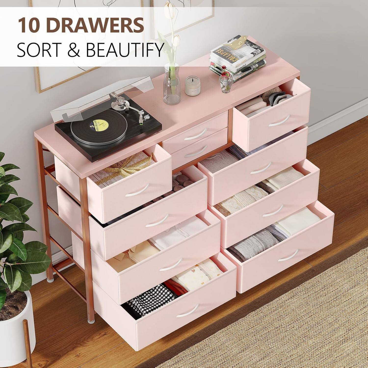 10 DRAWERS  
SORT & BEAUTIFY