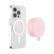 Left. PopSockets - Multi-Surface Magnetic Suction Phone with MagSafe for Mobile Phones - Metallic Dusty Rose.
