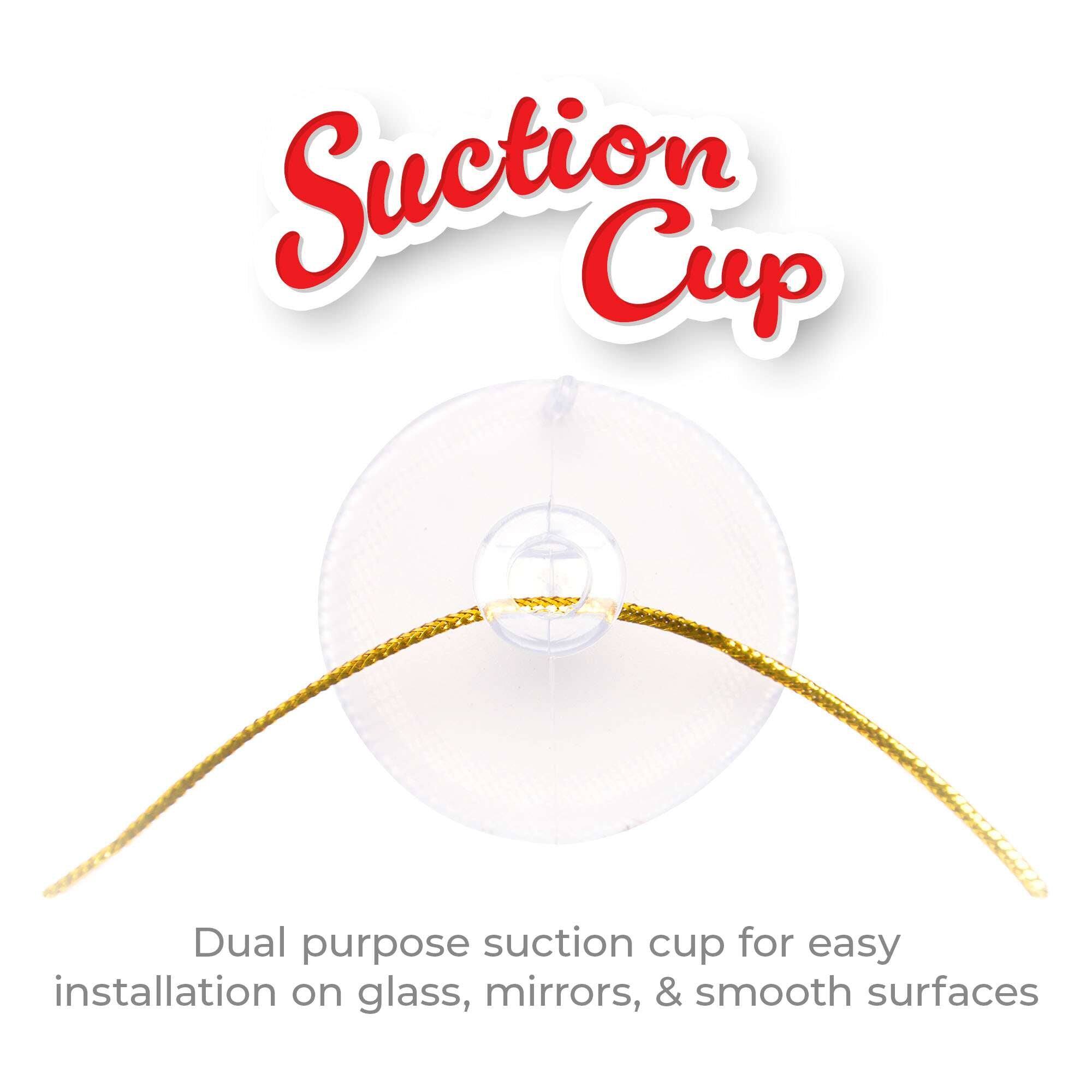 Suction Cup

Dual purpose suction cup for easy installation on glass, mirrors, & smooth surfaces