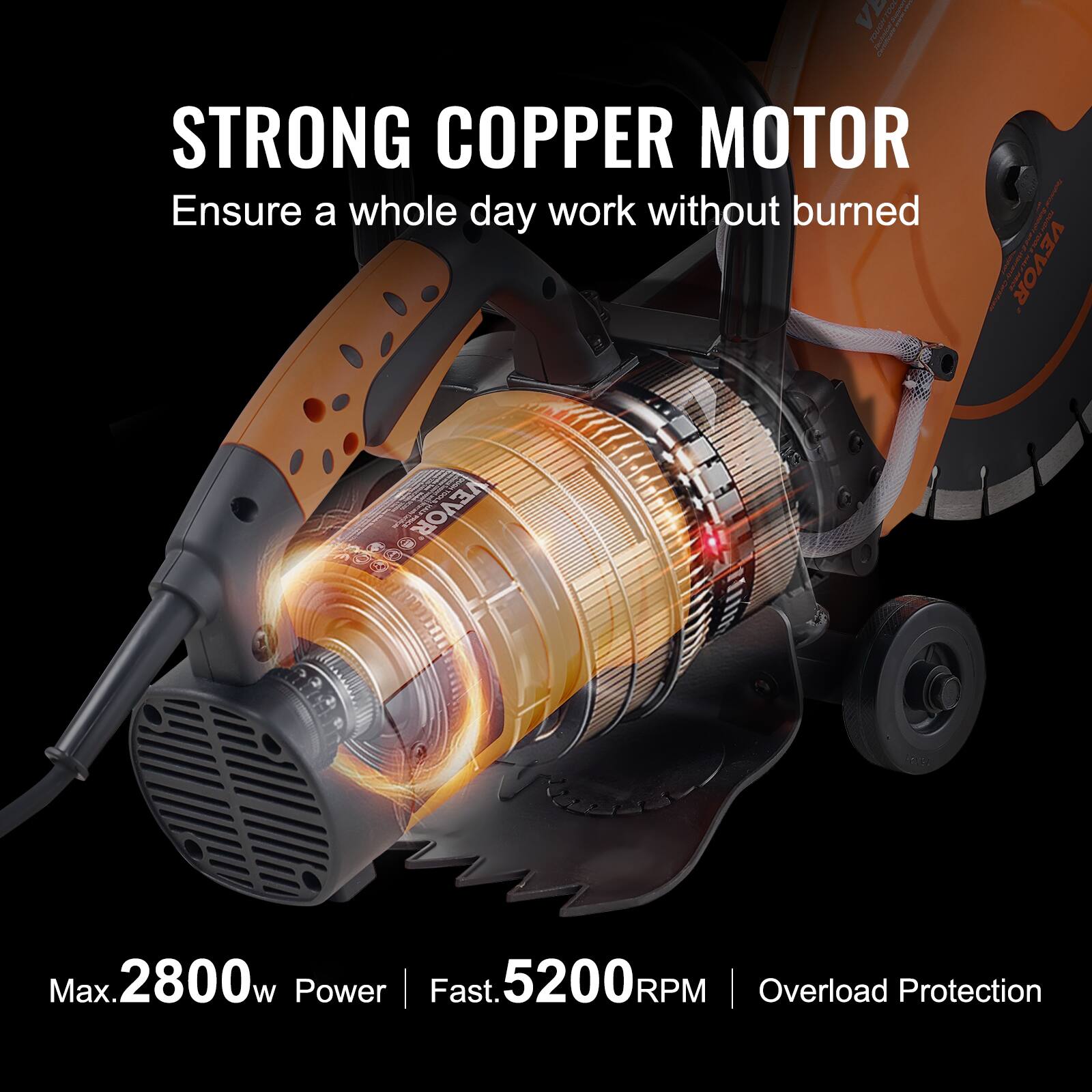 22 FICACIN FOODA STRONG COPPER MOTOR  
Ensure a whole day work without burned  

VEVOR  
VEVOR  

Max. 2800w Power | Fast. 5200RPM | Overload Protection